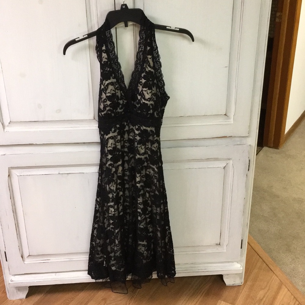 Black lace dress